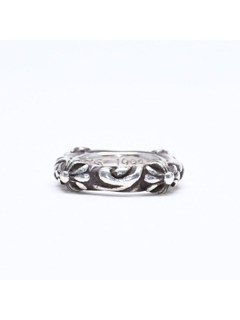 Chrome Hearts Sbt Band Ring 925 Sterling Silver - Gem